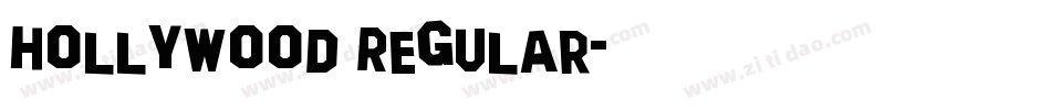 Hollywood Regular字体转换